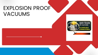 Industrial Explosion Proof Trolley Vacuum for Safe Cleanup