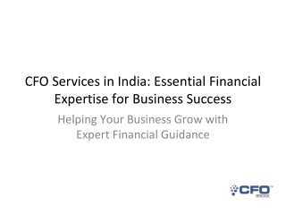 CFO Services in India_ Essential Financial Expertise for Business Success