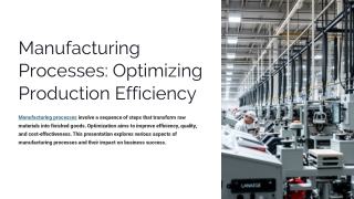 Manufacturing Engineering Services