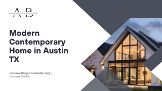 Modern Contemporary Home Austin TX