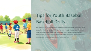 Tips for Youth Baseball Drills