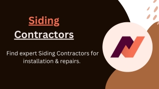 Siding Contractors - PPT