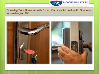 Securing Your Business with Expert Commercial Locksmith Services in Washington DC