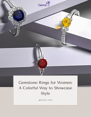 Gemstone Rings for Women A Colorful Way to Showcase Style