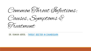 Throat Doctor in Chandigarh