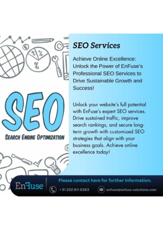Unlock the Power of EnFuse’s Professional SEO Services