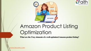 Amazon Product Listing Optimization Services for Higher Rankings & Conversions