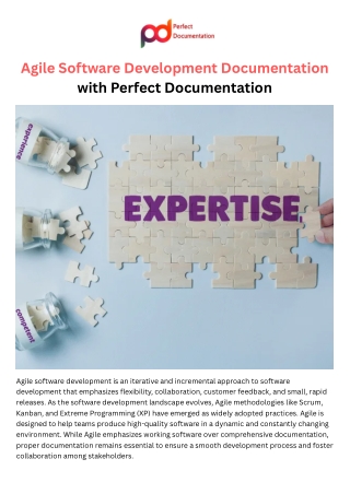 Agile Software Development Documentation with Perfect Documentation