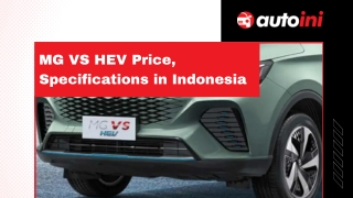MG VS HEV Price, Specifications in Indonesia - autoini