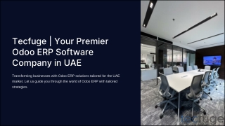 Tecfuge | a leading Odoo ERP development company in Dubai