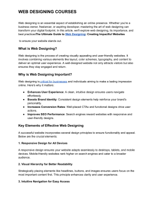 article The Ultimate Guide to Web Designing_ Creating Impactful Websites