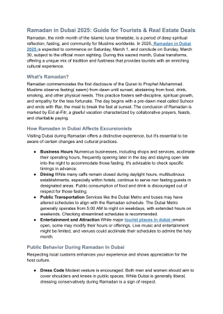 Ramadan in Dubai 2025_ Guide for Tourists & Real Estate Deals