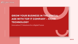 Kickr Technology : Best IT Company in Noida!