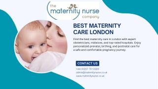 Best Maternity Care in London | Top-Rated Pregnancy & Birth Services