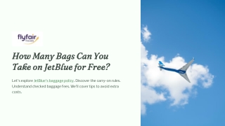 How many bags can you take on JetBlue for free