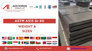 ASTM A515 Gr 60 Plates Manufacturer in India