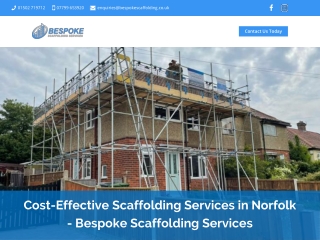 Cost-Effective Scaffolding Services in Norfolk - Bespoke Scaffolding Services