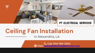 Ceiling Fan Installation Alexandria LA