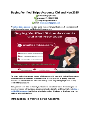 Buying Verified Stripe Accounts Old and New2025