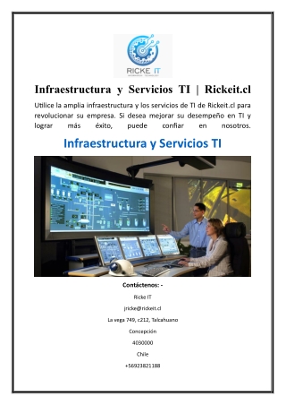 Infraestructura y Servicios TI  Rickeit.cl