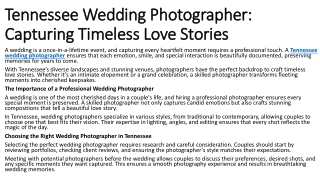 Tennessee Wedding Photographer