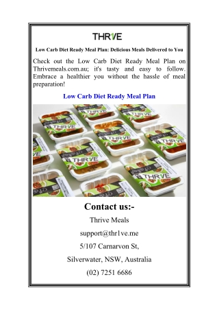 Low Carb Diet Ready Meal Plan Delicious Meals Delivered to You