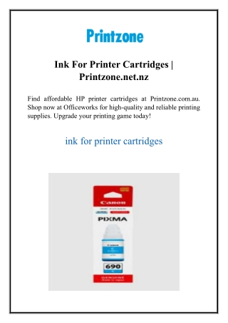 Ink For Printer Cartridges Printzone.net.nz