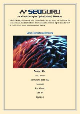 Local Search Engine Optimization | SEO Guru