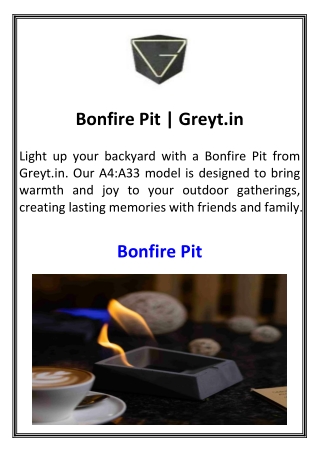 Bonfire Pit  Greyt.in