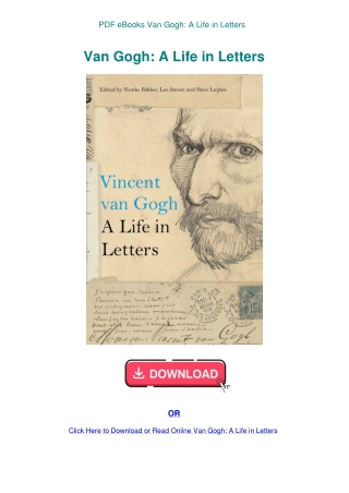 PDF eBooks Van Gogh A Life in Letters