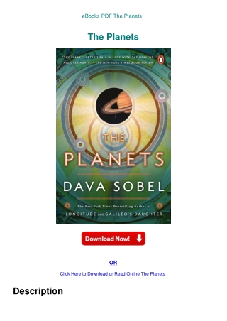 eBooks PDF The Planets