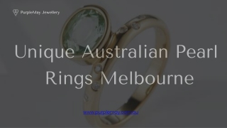Unique Australian Pearl Rings Melbourne