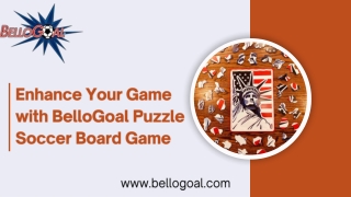 Enhance Your Game with BelloGoal Puzzle Soccer Board Game