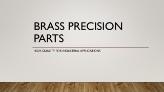 Brass Precision Parts