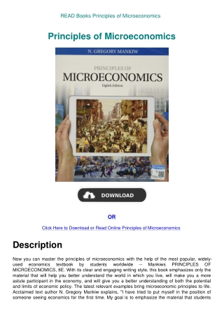 READ Books Principles of Microeconomics