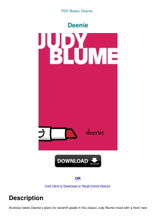 PDF Books Deenie