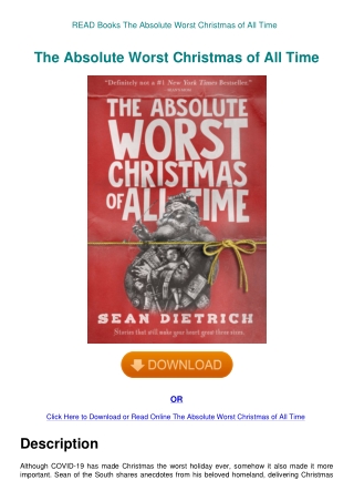 READ Books The Absolute Worst Christmas of All Time