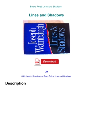 Books Read Lines and Shadows