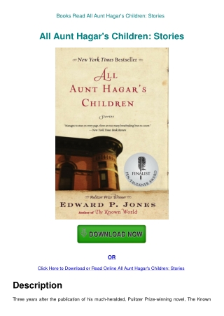 Books Read All Aunt Hagar's Children Stories