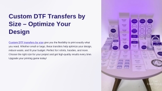 Custom DTF Transfers by Size – The Perfect Fit for Any Project