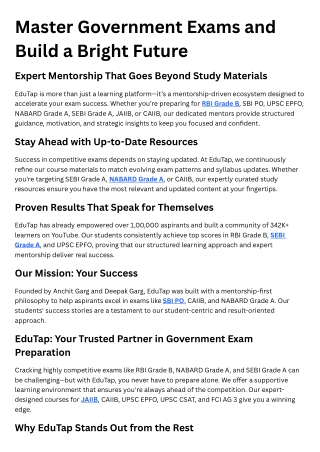 Master Government Exams and Build a Bright Future