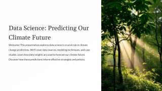 Data Science_ Predicting Our Climate Future
