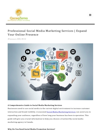 Professional Social Media Marketing Services