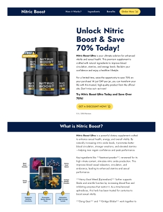 Use Nitric Boost for Maximum Athletic Endurance