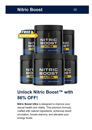 Nitric Boost is the Ultimate Supplement for Athletic Performance
