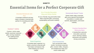 Essential Items for a Perfect Corporate Gift