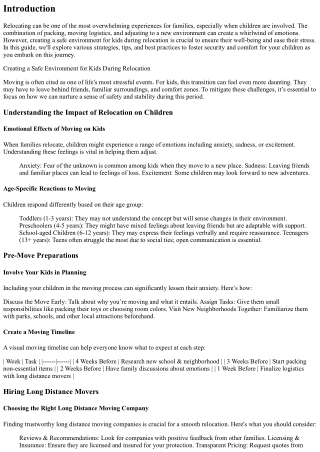 “Creating a Safe Environment for Kids During Relocation”