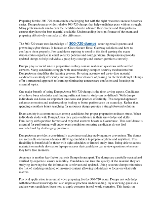 DumpsArena 300-720 Dumps – Pass Easily on First Try (1)