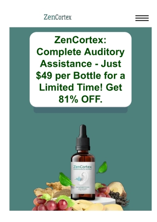 ZenCortex Brain Supplement for Memory and Focus