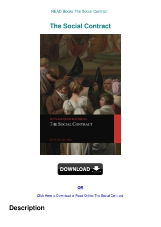 READ Books The Social Contract